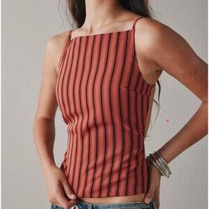 Lioness Australia Open Tie Back Slinky Halter Tank Top Beach Festival